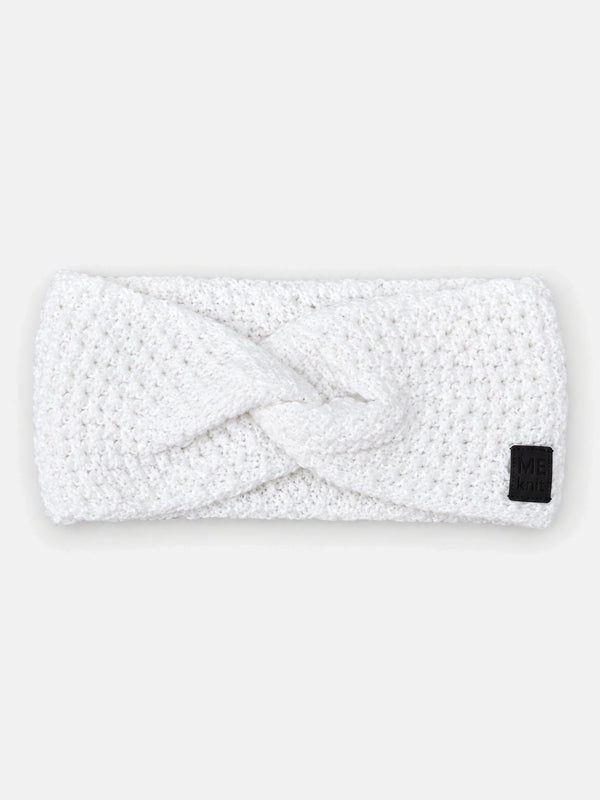 Tuck peapael, valge – pitsilise mustriga meriinovillane peapael