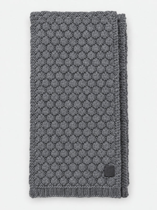 Mummu Scarf, dark grey – warm merino wool scarf
