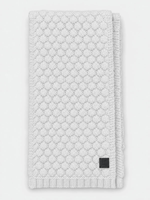 Mummu Scarf, light grey – warm merino wool scarf