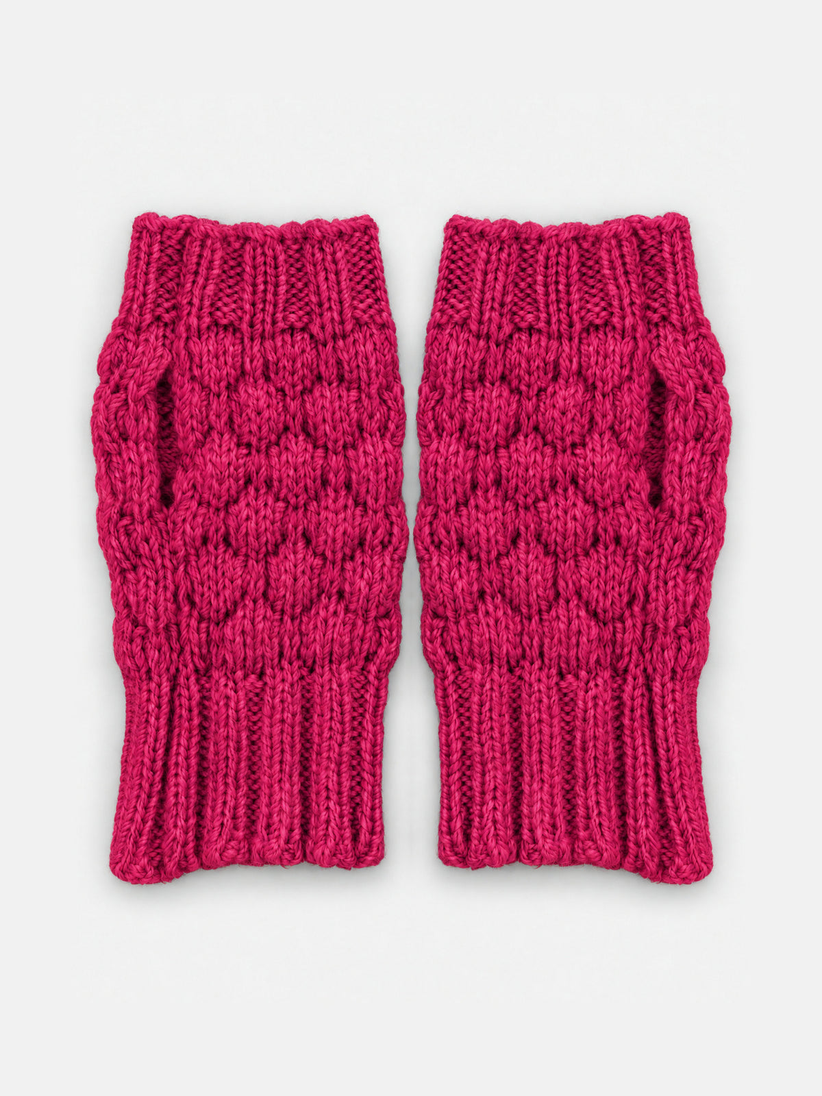 Mummu kätised, fuksia – mummukoelised meriinovillased kätised