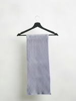 Lavender scarf in studio with no shadows