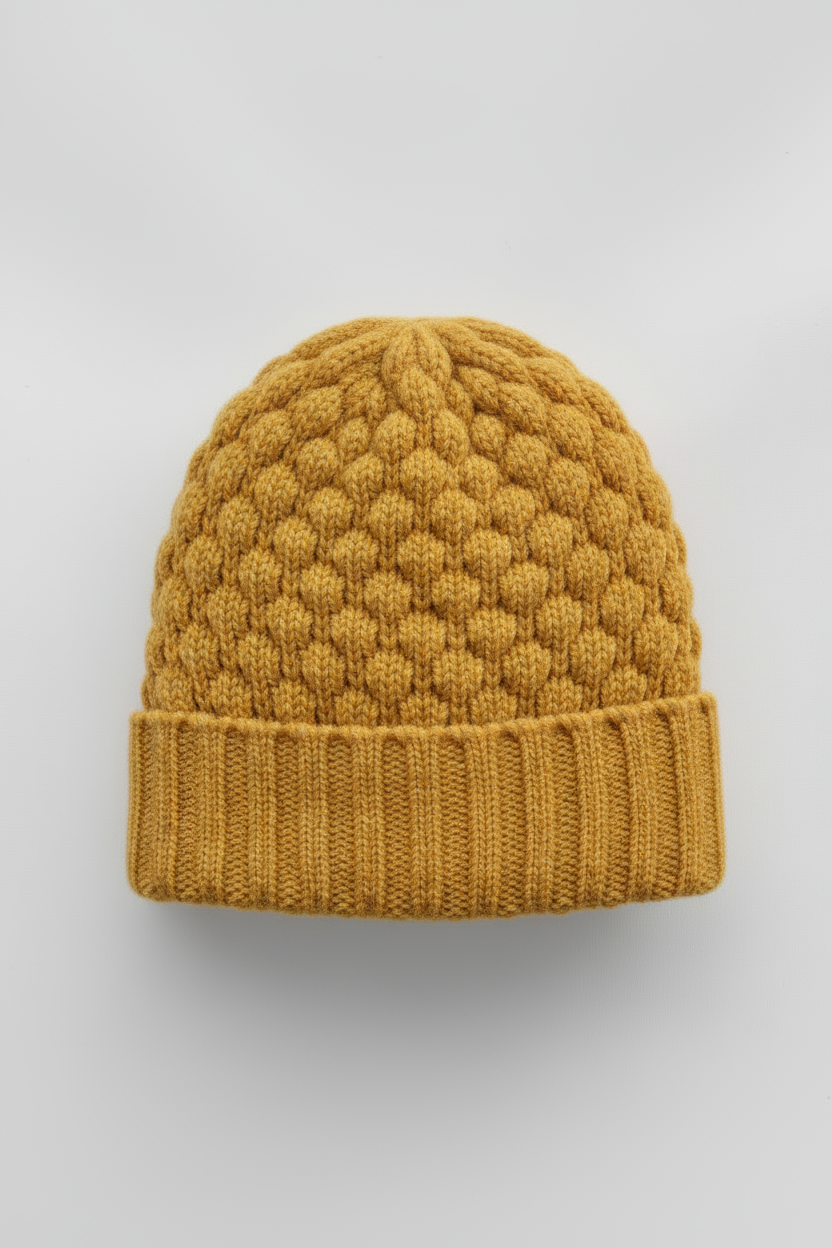 Mustard Yellow Beanie - Same Size