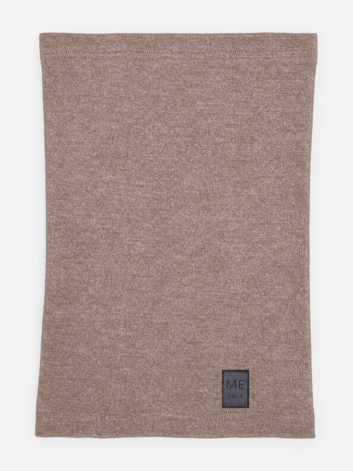 Thin Merino Neck Warmer, beige – smooth merino wool jersey neck warmer
