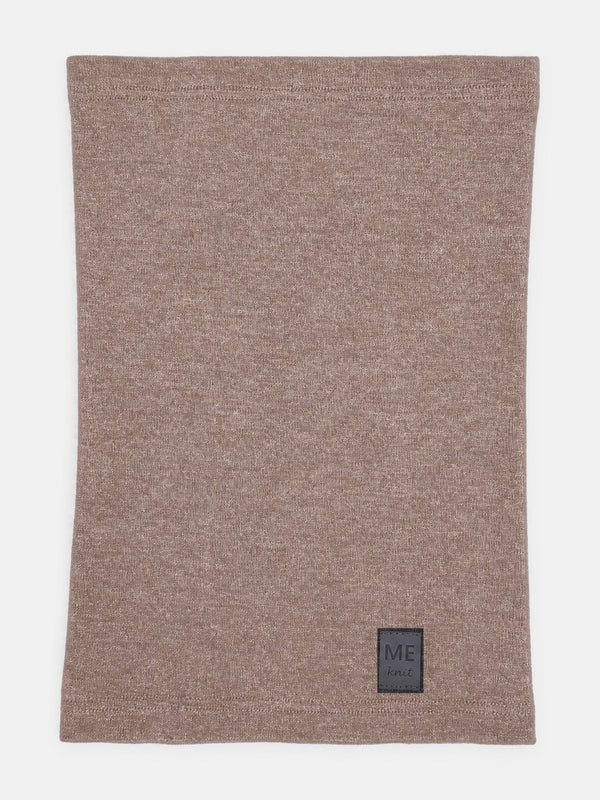 Thin Merino Neck Warmer, beige – smooth merino wool jersey neck warmer