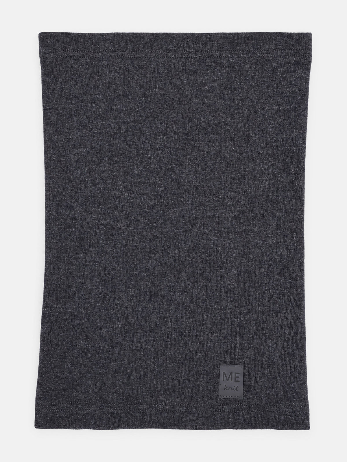 Thin Merino Neck Warmer, grey – smooth merino wool jersey neck warmer