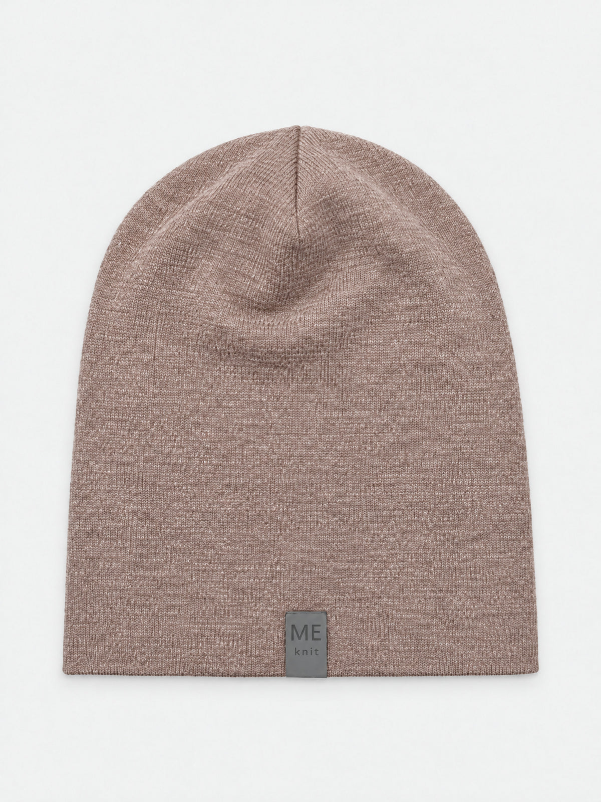 Thin Merino Beanie, beige – smooth merino wool jersey beanie