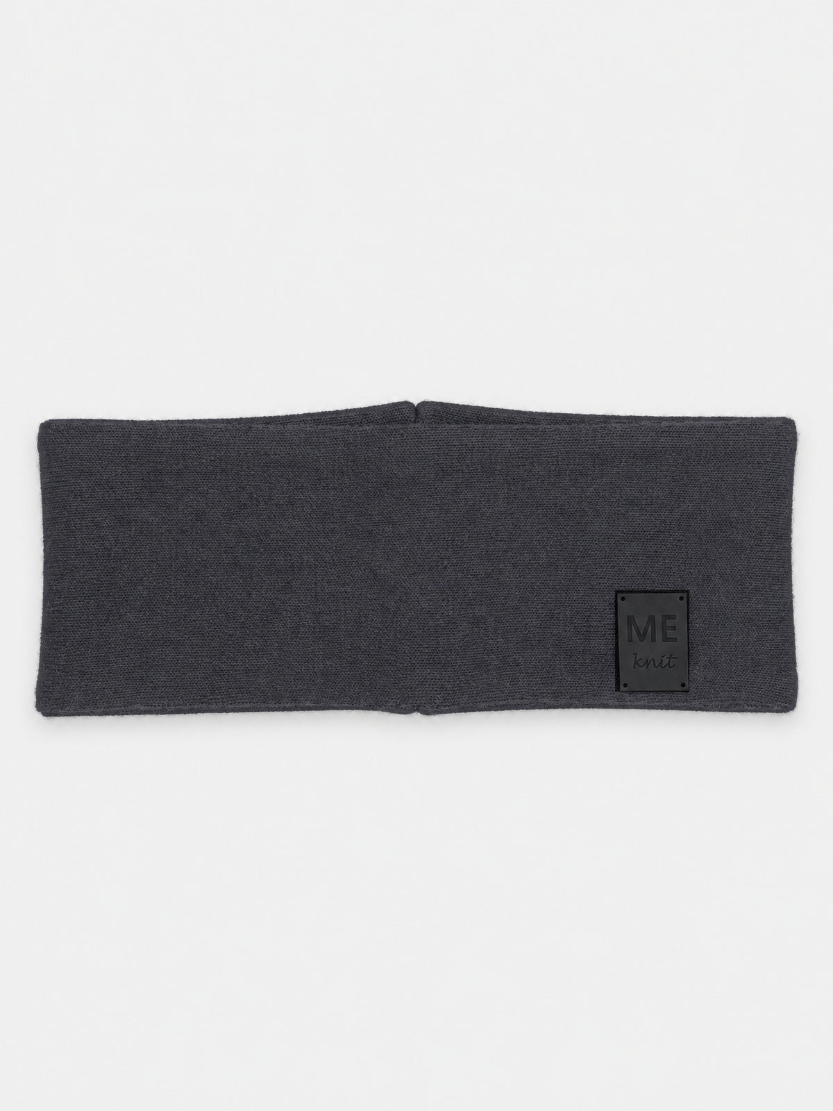 Thin Merino Headband, grey – smooth merino wool jersey headband