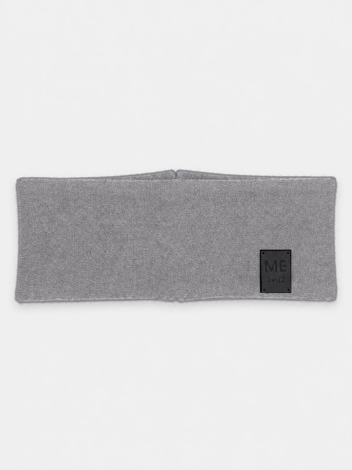 Thin Merino Headband, light grey – smooth merino wool jersey headband