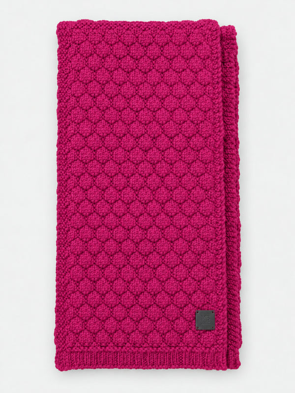 Mummu Scarf, fuchsia – warm merino wool scarf